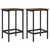 vidaXL Barski stol 2 pcs Dimljen hrast 40 x 32 x 74 cm Inženirski les