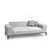 Atelier del Sofa Trosed na razvlačenje Montana 91x85x223cm Sivi