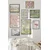WallXpert set od 8 uramljenih slika Çgs-007, pastelni motivi – Monet japanski most, Matisse cvetni plakat, flamingo i pejzaži, crni ram