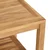 Vidaxl Klubska miza s polico Rjava 45 x 45 x 45 cm Trden tikov les