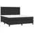 Krevet box spring s madracem LED crni 160x200cm od umjetne kože