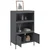 Visoka komoda antracit 67 x 39 x 113 cm čelična