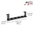 WENKO 25653100 - Vešalica CELANO 39x11 cm crna