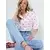 Trend Alaçati Stili Bluza  rdeča / črna / bela