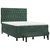 Vidaxl Box spring postelja z vzmetnico temno zelena 140x200 cm žamet