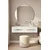 Hanah Home komoda Rany 120, 120 cm, bela / srebrna
