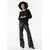 Mexx Ženske pantalone MF007006753W, Zvonaste, Crne