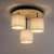 Leuchten Direkt 11236-79 - Luster na sajli BARK 3xE27/40W/230V