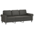 vidaXL Trosed temno siv 180 cm žamet
