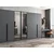Hanah Home ormar sa reflektujućim staklom Nisa 20598, 315 cm, antracit
