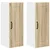 vidaXL Stenska kuhinjska omarica 2 pcs Sonoma hrast 30 x 31 x 80 cm
