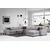 Atelier del Sofa Ugaona garnitura Lena 94x85x296cm Svetlosiva