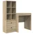 Stol s ladicama s policom s pohranom 2 pcs Sonoma hrast