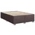 Vidaxl Box spring postelja z vzmetnico temno rjav 140x190 cm blago