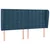 Krevet box spring s madracem LED tamnoplavi 200x200 cm baršun