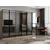 Hanah Home ormar sa reflektujućim staklom Nisa 20650, 270 cm, dore