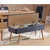 HANAH HOME Trpezarijski set Vina 1048 4 AtlanticDark Blue