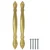Drška 12 pcs Zlatno 143 x 19,2 x 20 mm Cink legura