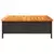 Vrtni stol crni 70 x 70 x 25 cm od ratana i bagremovog drva