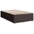 Vidaxl Box spring postelja z vzmetnico temno rjava 120x190 cm blago