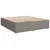 Vidaxl Box spring postelja z vzmetnico taupe 180x200 cm blago