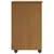 Vidaxl Gležnji kabinet s kolesom Medeno rjava 34 x 39 x 65,5 cm