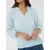 Kaffe Bluza KATine Amber svetlo modra/bela