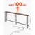 VEVOR Konsolna miza 180x20x80 cm rjava