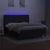 Vidaxl Box spring postelja z vzmetnico LED črna 160x200 cm blago
