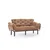 Atelier del Sofa Trosed na razvlačenje Nitta 185x85x70cm Svetlobraon