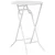 Vidaxl Vrtnik Bistro Set 3 szt. Bela Jeklo