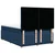 vidaXL vidaXL Box spring postelja z vzmetnico modra 140x190 cm blago, (21308644)