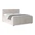 Livetastic BOXSPRING POSTELJA 180 cm  x 200 cm , leseni material krem barve