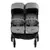 Kikka Boo Kolica za blizance HAPPY 2 light grey