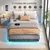 Songmics Posteljni okvir 200x180x26 cm siva