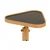 Hanah Home pomoćni sto Opus Ucgen 46, 46 cm, hrast / crni mermer