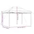 Sklopivi prigodni šator za zabave narančasti 410x279x315 cm
