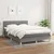 Vidaxl Box spring posteljni z vzmetnico temno siv 140x190 cm blago