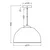 Osram - Viseći luster na sajli CAMEL BELL 1xE27/9W/230V prečnik 37,5 cm