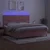 Krevet box spring s madracem LED ružičasti 200x200cm baršunasti