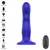Intense Shorty Vibrator with Suction Cup & Remote Control Blue