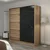 Hanah Home Garderober Kale-3981, 180x210x52 cm, Hrast-crni