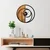 Wallxpert Circle Zidni sat, 56x3x56 cm, Braon-crni