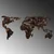 Wallity Zidna dekoracija World Map 25, 127x60x1.5 cm, Šarena