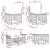 Set vanjskih sofa s jastukom 8 pcs Crna i tamno siva Poliester