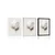 Plakat minimalistični listi - 40x60 silver