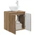 Umivaonik s policom Hrast artisan 49,5 x 41 x 64,5 cm