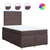 vidaXL vidaXL Box spring postelja z vzmetnico temno rjava 120x190 cm blago, (21308226)