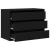 Ormar s ladicama Crna 80 x 41 x 58 cm Konstruirano drvo