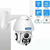 VYZIO Wifi, Ip, Full-HD, 1080p, 340° Brezžična kamera, Nadzorna kamera, Zunanja kamera, Varnostna kamera, Nočno gledanje (2 kosa) | D2IGICAM